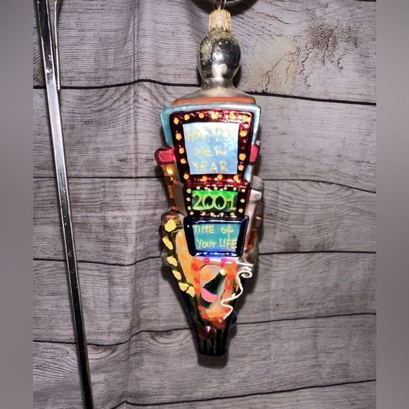 Christopher Radko Countdown 2001 Glass‎ New Years Ornament Dated - Picture 2 of 8